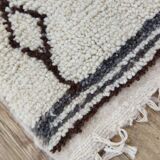 Handmade wool Berber rug 172x87cm