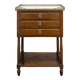 Louis XVI period mahogany gallery bedside table