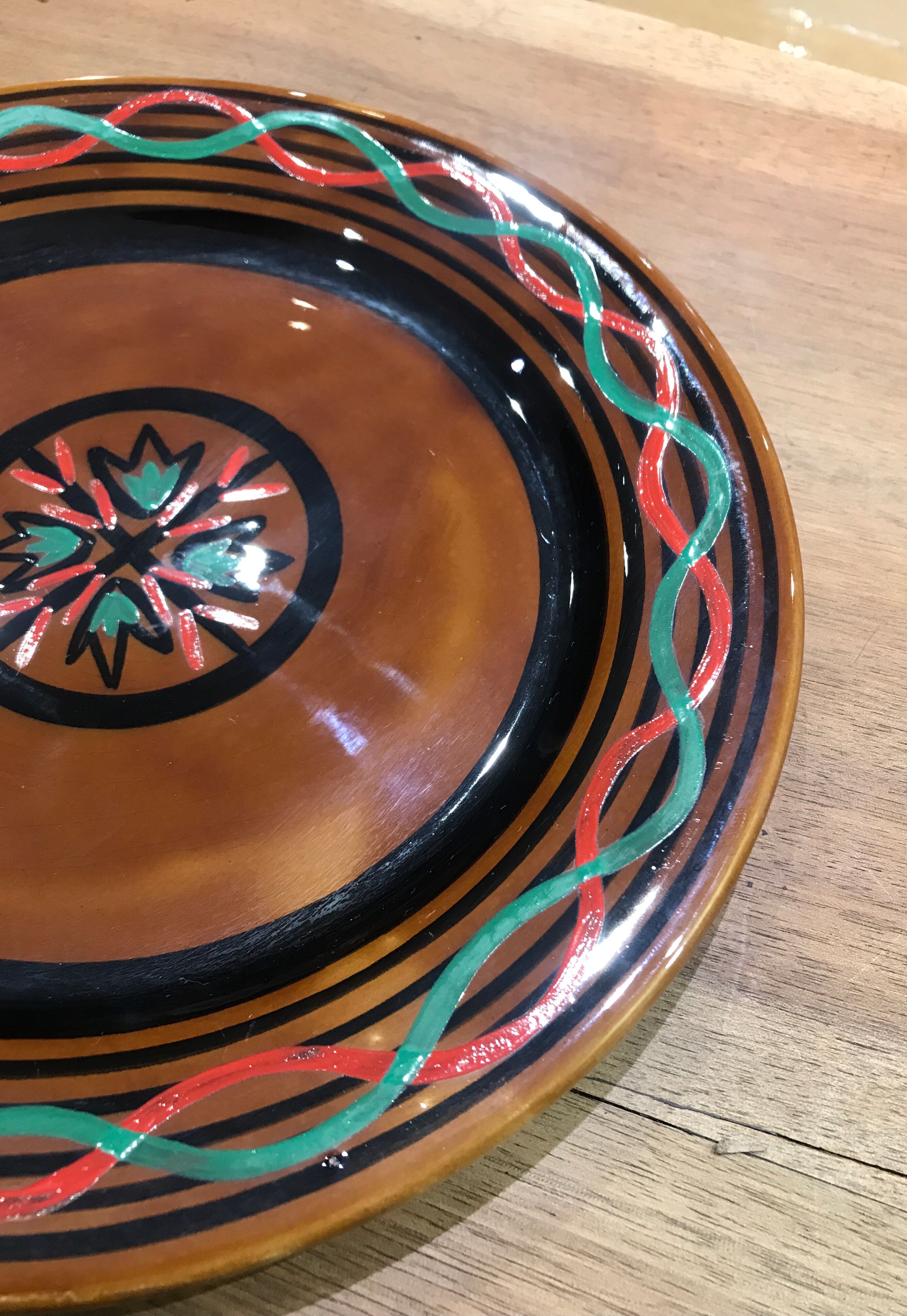 Assiette vintage Gien décor floral