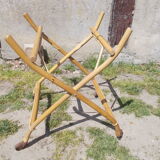 Vintage rattan cradle