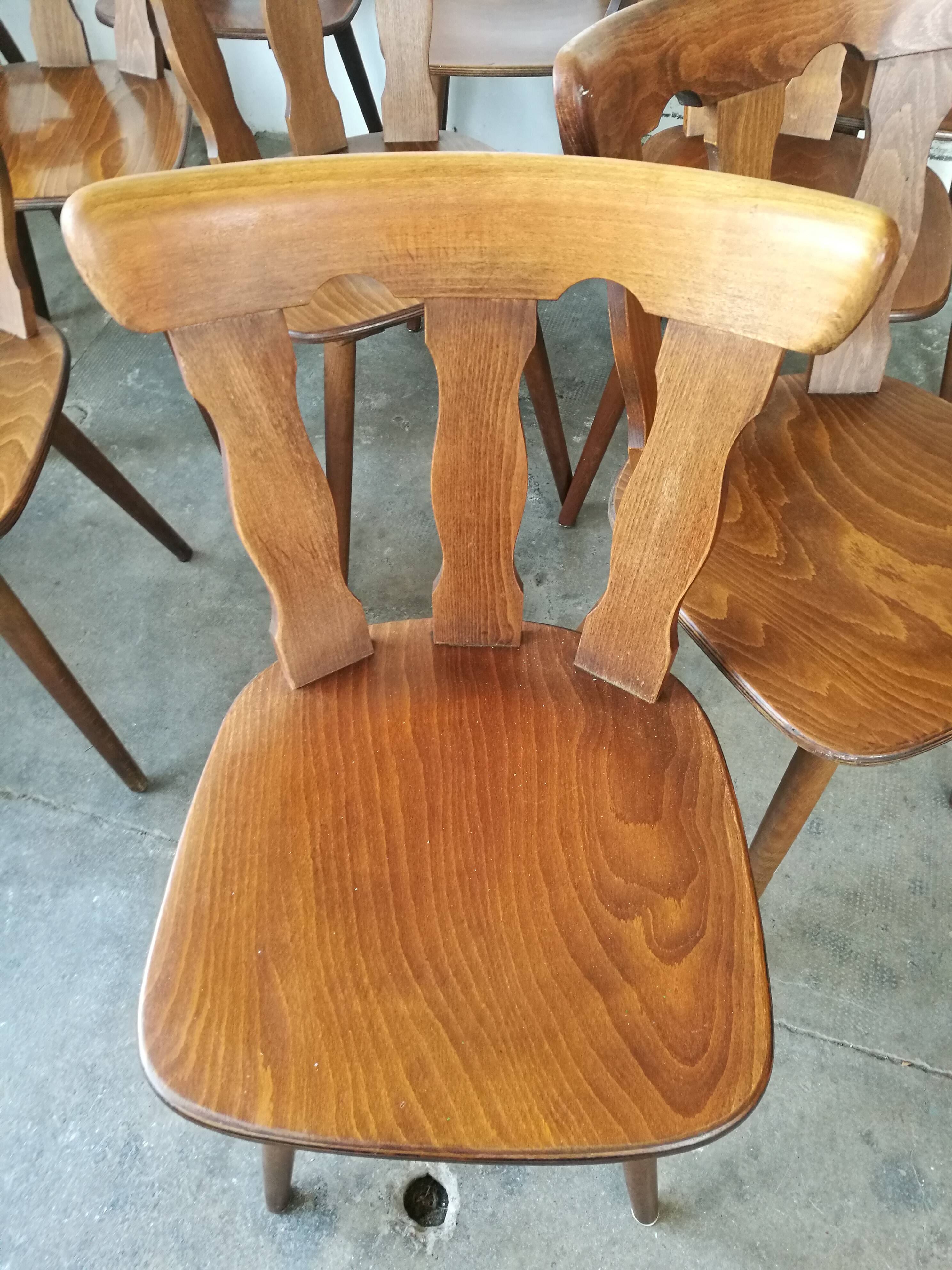 Set of 12 bistro chairs