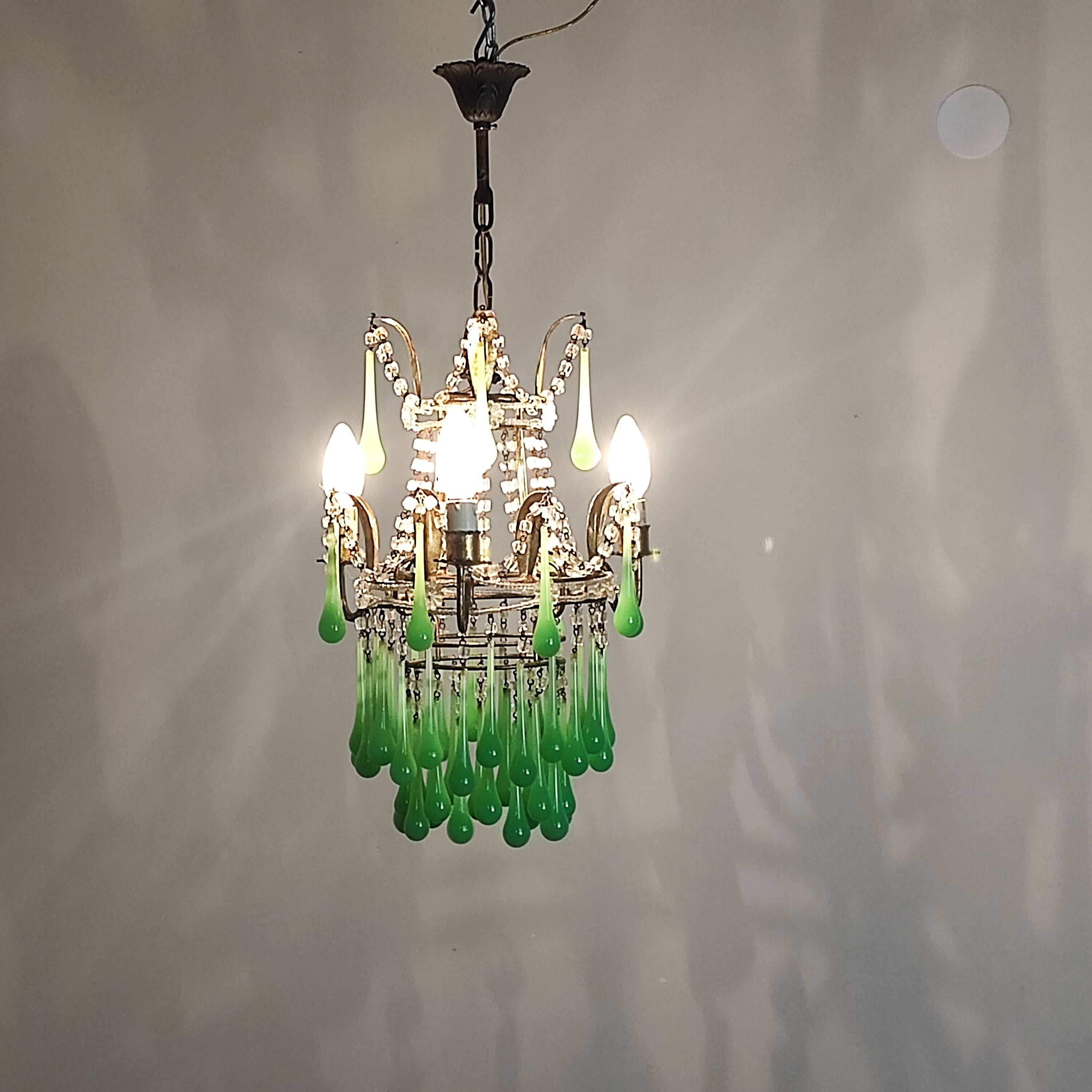 Italian chandelier with tassels
