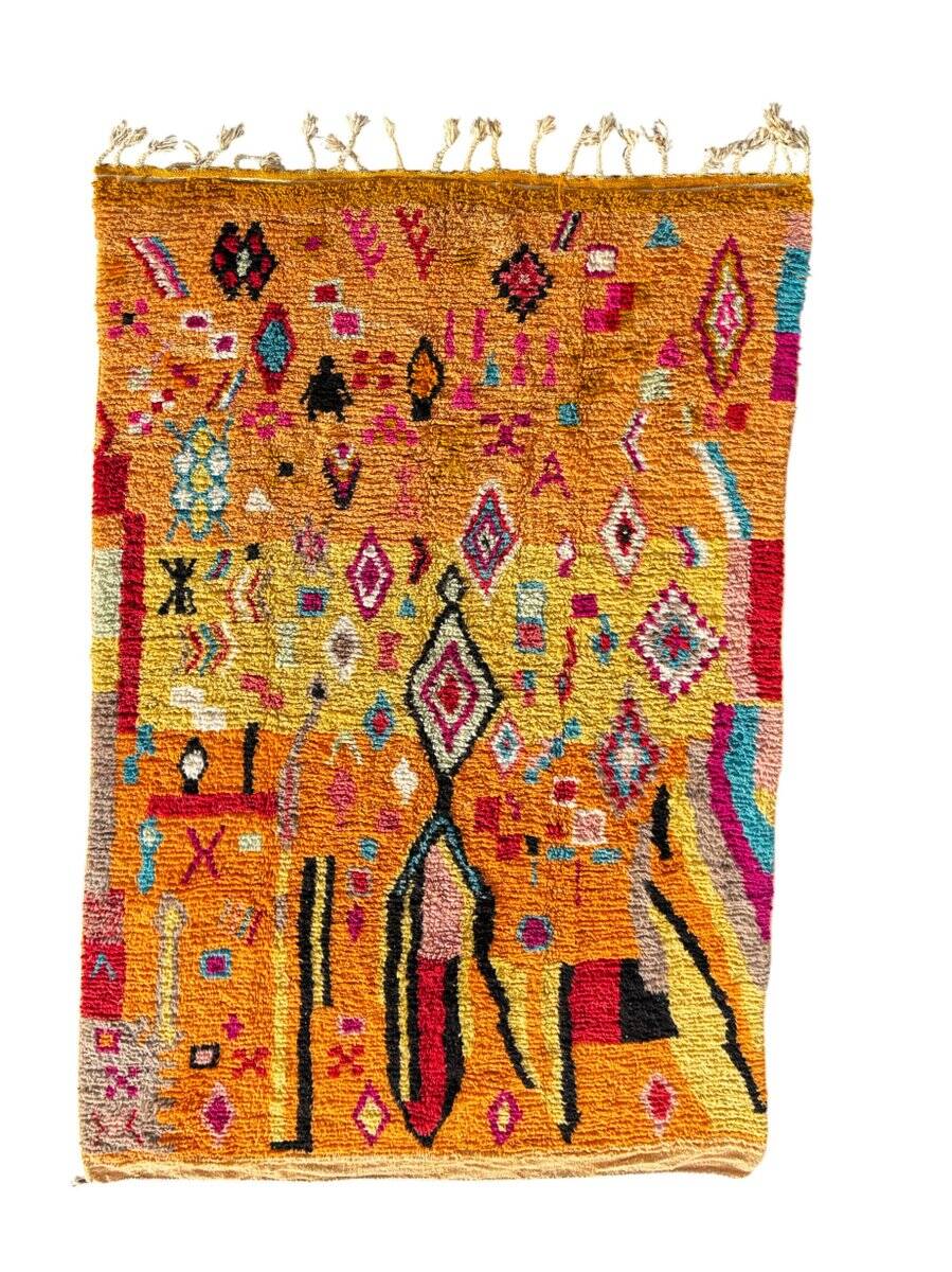 Moroccan Berber Boujad rug in wool.