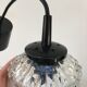 Vintage glass pendant lamp 70s