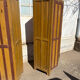 Paire de vestiaire d’usine bois
