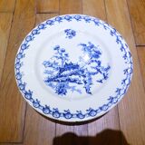 Gien Chardons flat compote dish on pedestal (6)