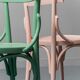 Set of 3 chairs multicolor wood 50s vintage modern