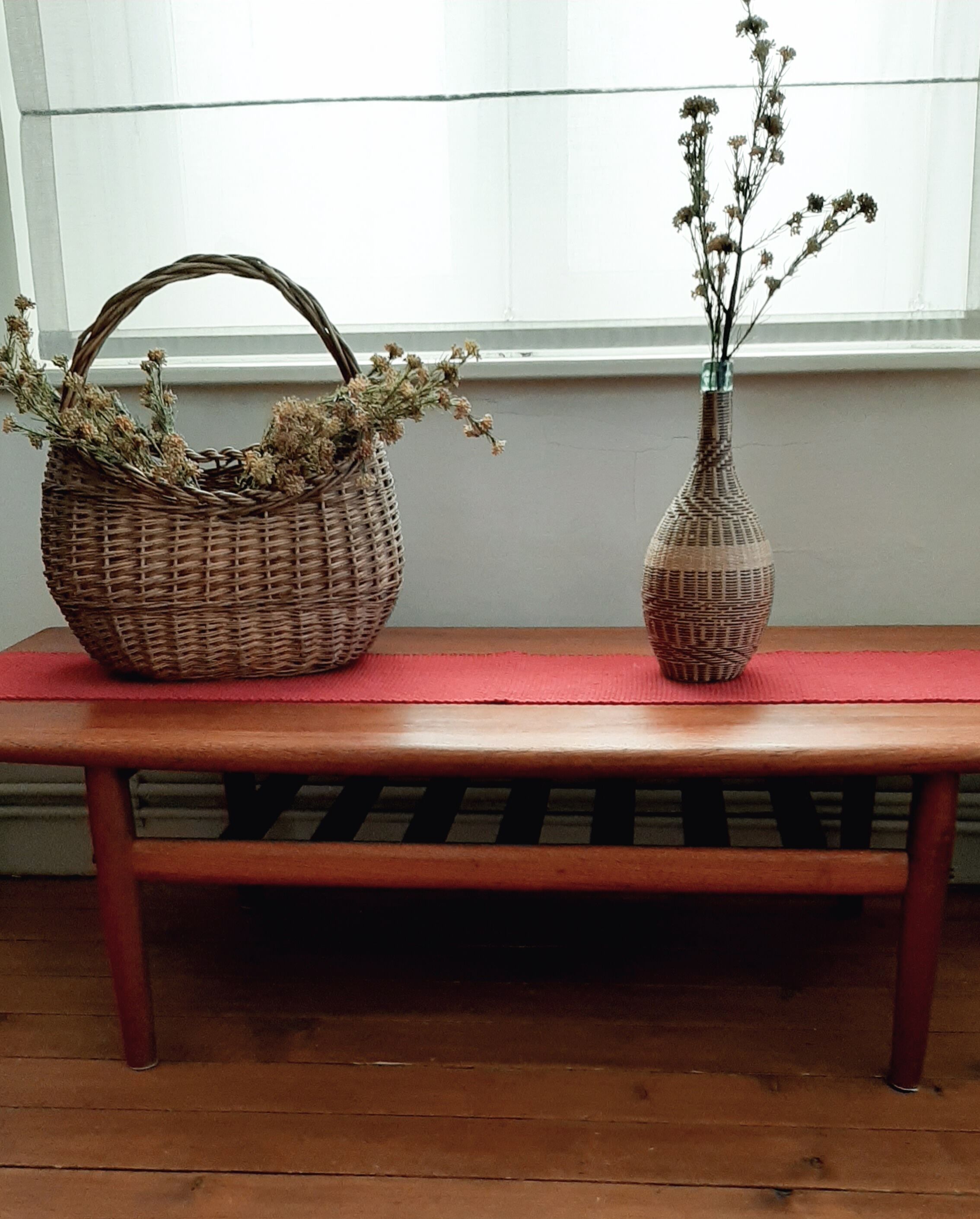 Wicker rattan bottle