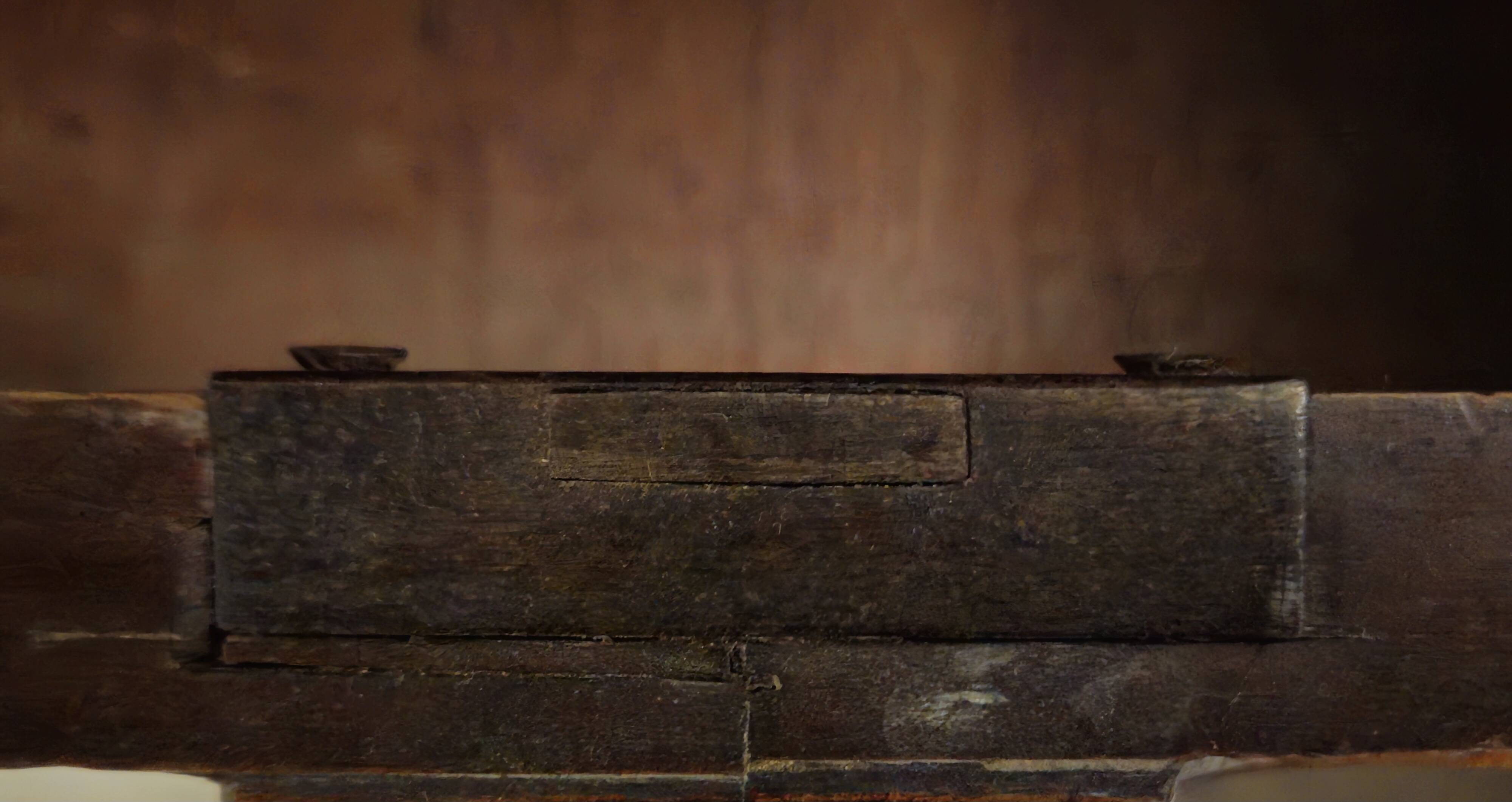 Antique carved solid wood buffet – Cherub decoration – 19th century