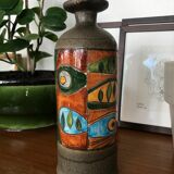 Enamelled stoneware pitcher