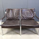 Leather sofa by Preben Fabricius and Jorgen Kastholm for Walter Knoll