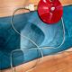 Vintage Aluminor red desk lamp – 1970s design
