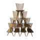 10 chaises « Mikado » par Johannes Foersom et Peter Hiort-Lorenzen , Dk '90
