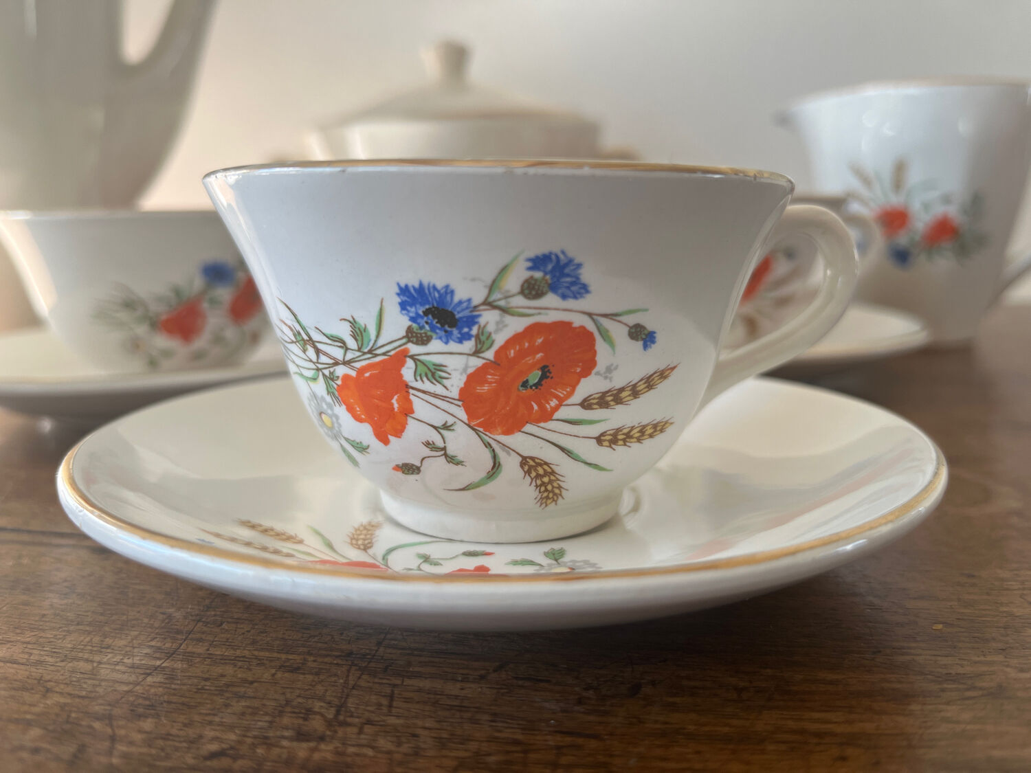 Digoin-Sarreguemines coffee service "pastoral" model