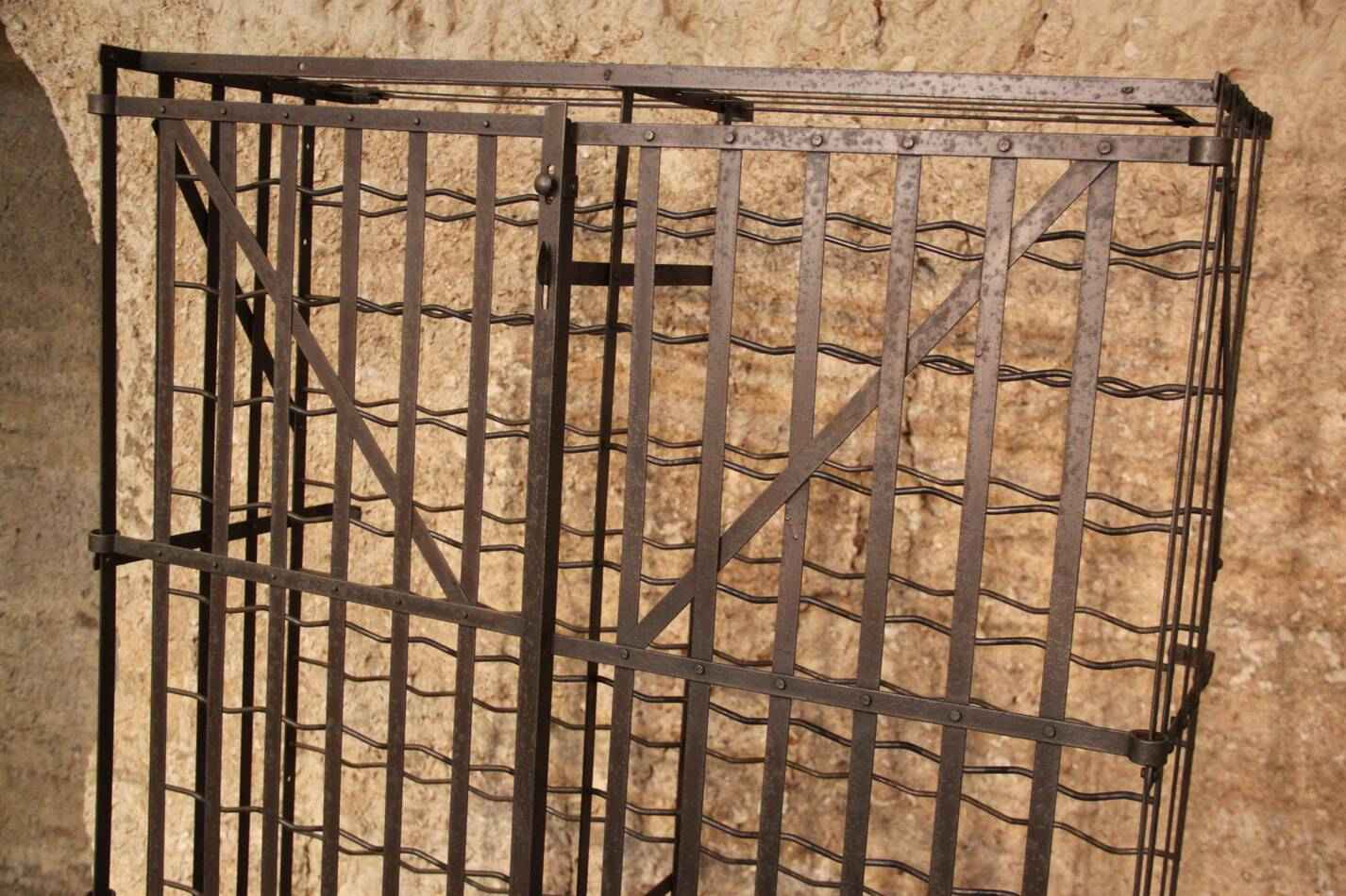 Rididex bottle rack cage 2 doors