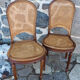Pair of canes chairs