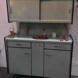 Buffet formica 50s almond green