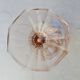 Scailmont glass vase in pressed pink glass - Art Deco Belgium