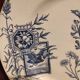 French vintage dessert plate, R. Lafitte, Terre de Fer, Salins