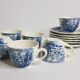 Tea set 6 cups and undercups Earthen Gien Wedgwood earthenware
