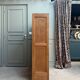 Oak filing cabinet with curtains (renovated)