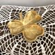 Trinket bowl decoration clover gilded bronze