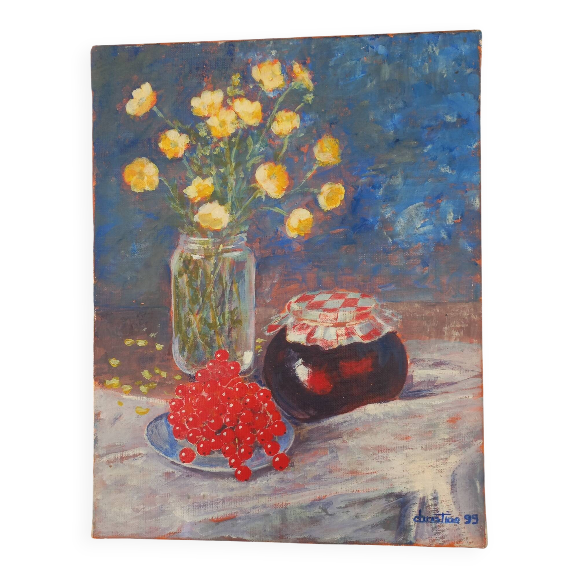 Oil painting still life