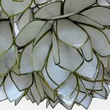 Mother-of-pearl and brass flower pendant – Germany circa 1970