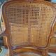 Fauteuil louis XV bois et cannage