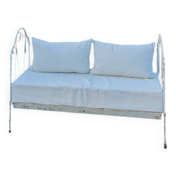 Lit banquette fer forgé