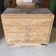 Wood and marble chest of drawers