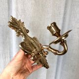 Brass wall candle holder