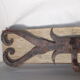 Patère en bois et fer forgé