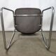 Vintage office chairs fabric and chrome