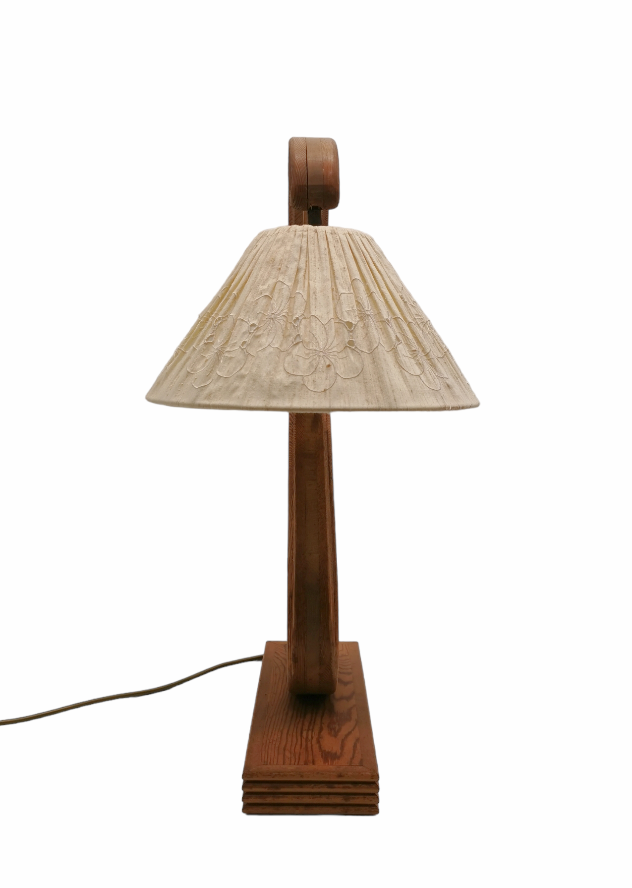 Vintage wood lamp
