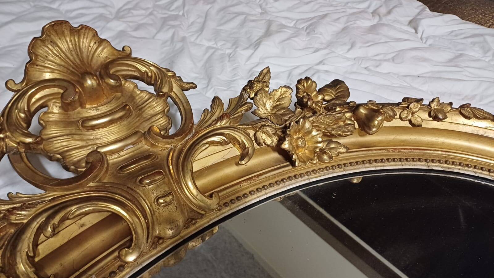 Miroir ovale Napoléon III