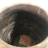 Old terracotta salt pot