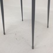 Set of 4 Italian Metal Dining Chairs, 1960's