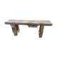 Old wooden workbench furniture by trade with vice
