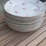 Assiettes sarreguemines digoin modèle aurore