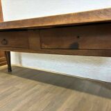 Oak and walnut table