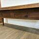 Oak and walnut table