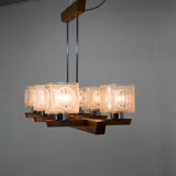 Mid-century chandelier by instala decin, 1970s
