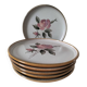 6 vintage stoneware dinner plates – Rosita model by MBFA Pornic
