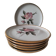 6 vintage stoneware dinner plates – Rosita model by MBFA Pornic