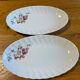 Set of two snake-patterned porcelain dishes.