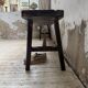 Dark patinated 1900 bench 220cm