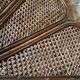 Flower-shaped rattan headboard