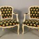Paire de fauteuils Cabriolet de  style Louis XV