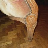 Pink velvet padded basket bed